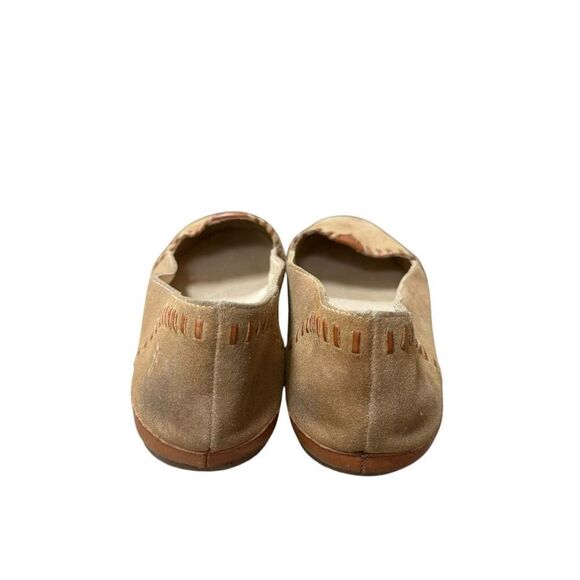 FRYE Tegan Nubuck Slip-On Shoes Tan Flats Loafers size 11 - Picture 3 of 6
